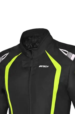 R-TECH - Women's Marshal Fabric Jacket Black/Fluorescent Yellow