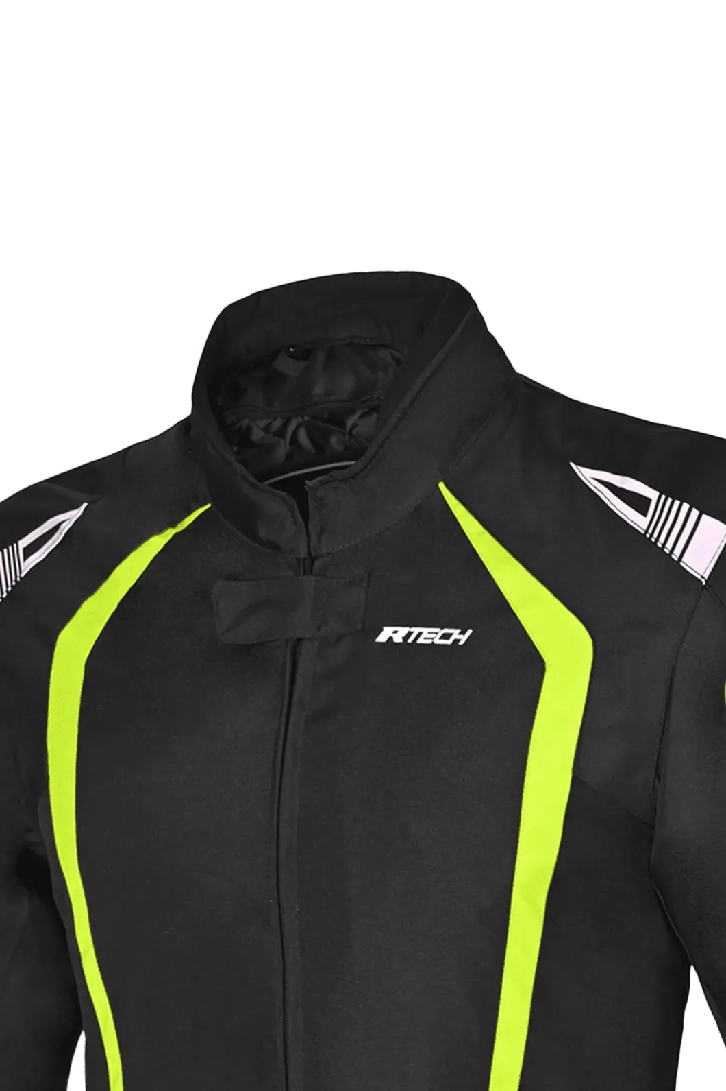 R-TECH - Women's Marshal Fabric Jacket Black/Fluorescent Yellow
