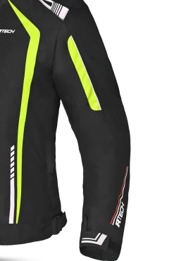 R-TECH - Women's Marshal Fabric Jacket Black/Fluorescent Yellow