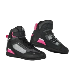 Seventy Degrees SD-BR2 Veloce Pro Touring Motorcycle Boots Black/Pink