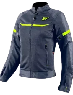 SEVENTY SD-JR30.2 MOJAVE WOMEN'S MOTORCYCLE JACKET GREY/FLUORESCENT YELLOW
