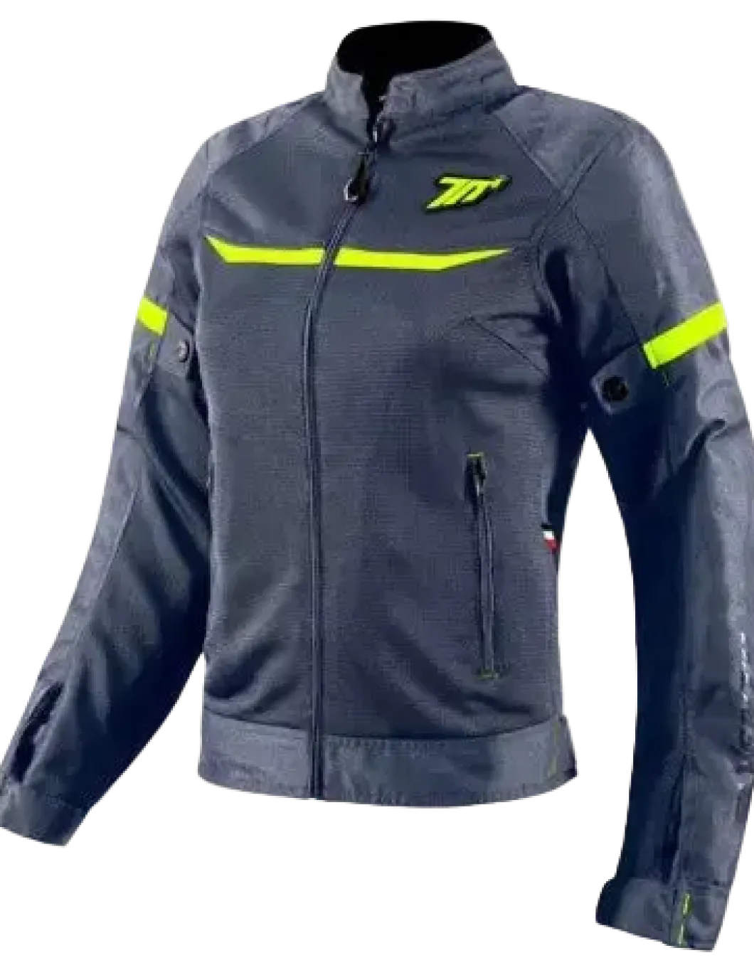 SEVENTY SD-JR30.2 MOJAVE WOMEN'S MOTORCYCLE JACKET GREY/FLUORESCENT YELLOW