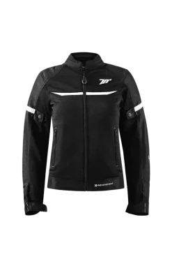 SEVENTY SD-JR30.2 MOJAVE WOMEN'S MOTORCYCLE JACKET BLACK/WHITE