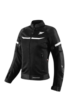SEVENTY SD-JR30.2 MOJAVE WOMEN'S MOTORCYCLE JACKET BLACK/WHITE