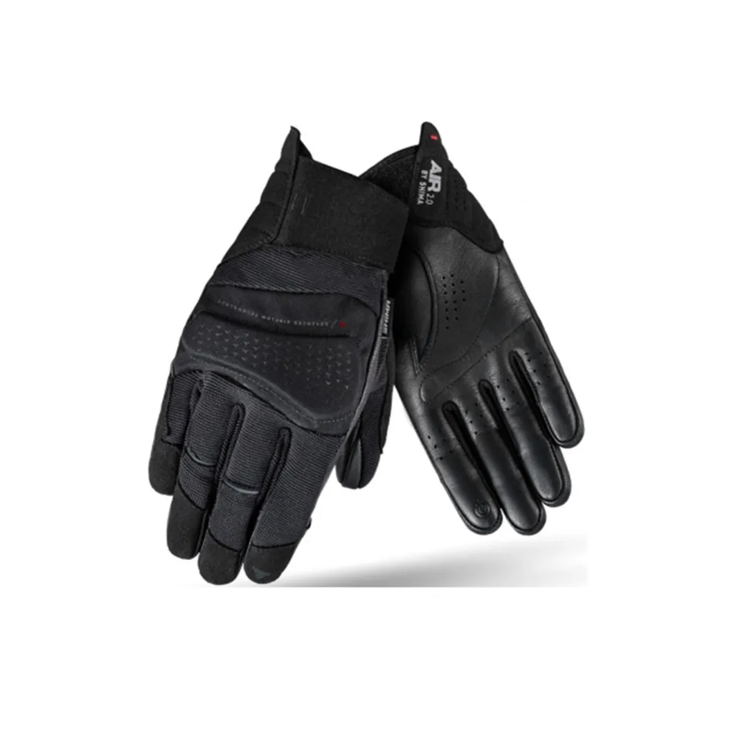 SHIMA AIR 2.0 GUANTI MOTO UOMO NERO