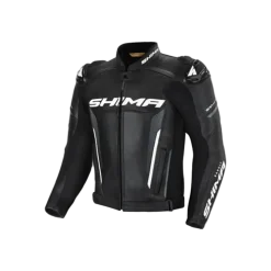 SHIMA Bandit Men's Motorcycle Leather Jacket Black