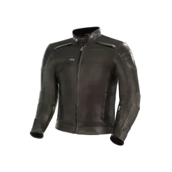 SHIMA Blake Men's Leather Biker Jacket BROWN
