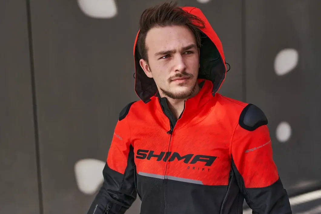 SHIMA Drift Men's Red Motorcycle Fabric Jacket