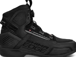 SHIMA EDGE WP WATERPROOF MOTORCYCLE BOOTS BLACK