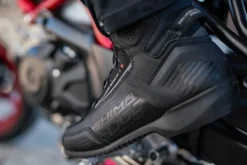 SHIMA EDGE WP WATERPROOF MOTORCYCLE BOOTS BLACK