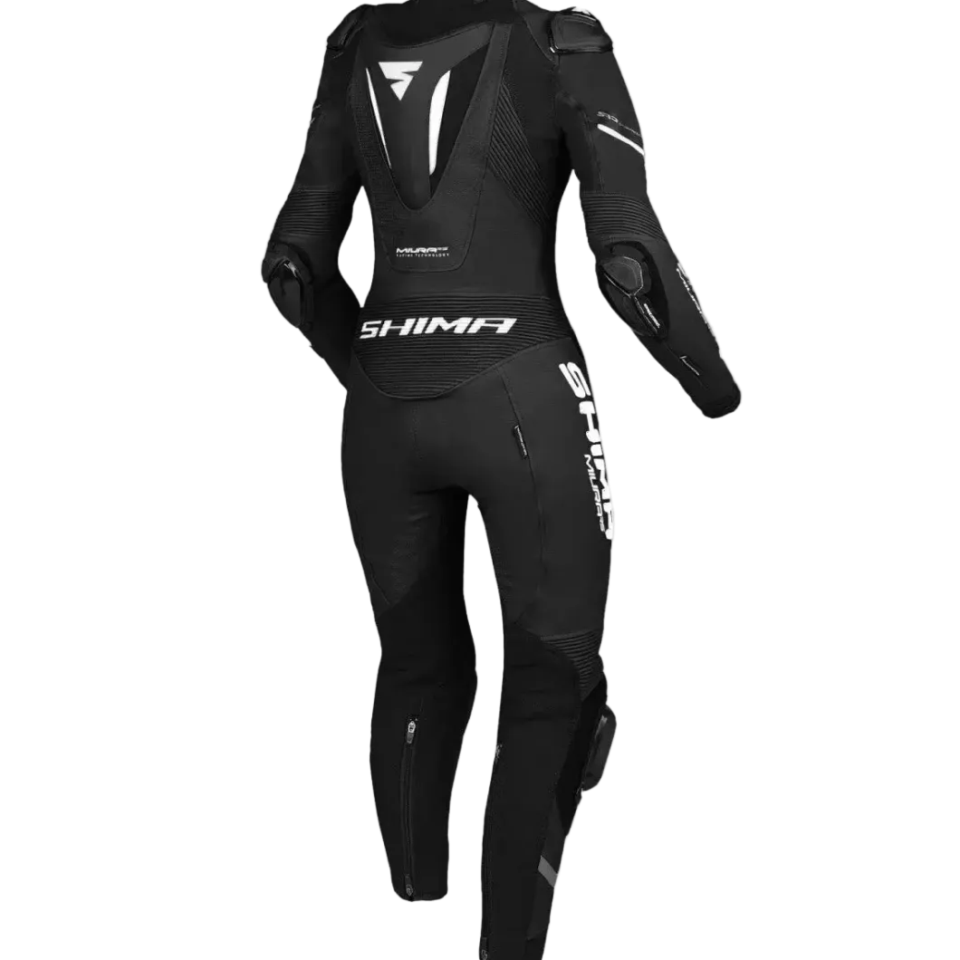 SHIMA MIURA RS 1PC WOMEN'S RACING SUITS BLACK WHITE