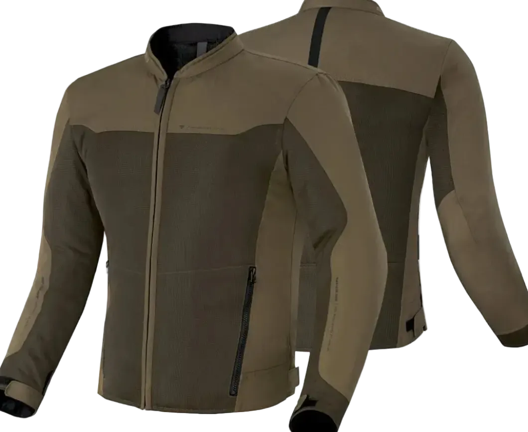 SHIMA Openair Motorcycle Jacket Brown Summer