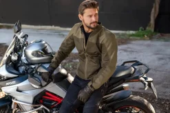 SHIMA Openair Motorcycle Jacket Brown Summer