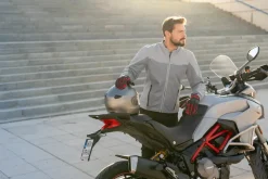 SHIMA Openair Waterproof Fabric Motorcycle Jacket GREY