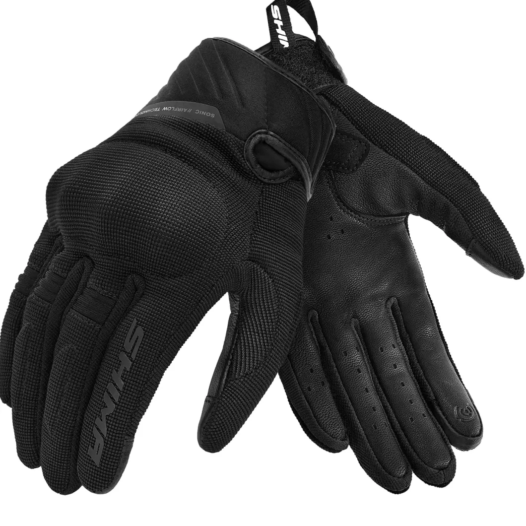SHIMA SONIC LADY GUANTI DA MOTO IN PELLE DONNA NERO