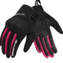 SHIMA SONIC LADY GUANTI DA MOTO IN PELLE DONNA NERO ROSA