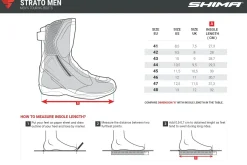 SHIMA STRATO MEN'S URBAN MOTORCYCLE BOOTS BLACK RED
