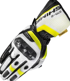 SHIMA STR-2 SHORT RACING GLOVES BLACK FLOU YELLOW