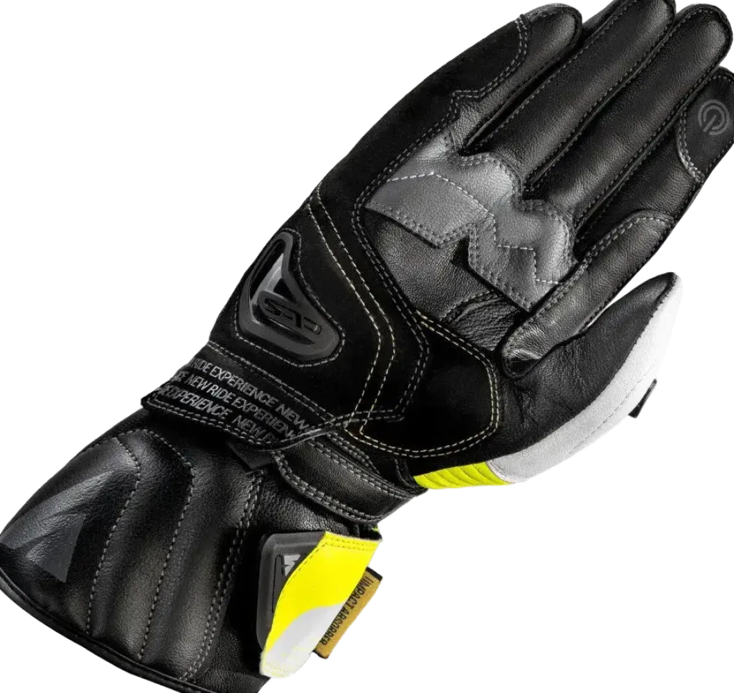 SHIMA STR-2 SHORT RACING GLOVES BLACK FLOU YELLOW