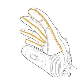 SHIMA STR-2 SHORT RACING GLOVES BLACK FLOU YELLOW