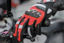 SHIMA STR-2 SHORT RACING GLOVES BLACK RED