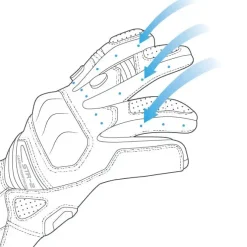 SHIMA STR-2 SHORT RACING GLOVES BLACK