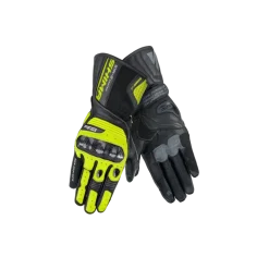 SHIMA STR-2 vent RACING MOTORCYCLE GLOVES BLACK FLUORESCENT YELLOW