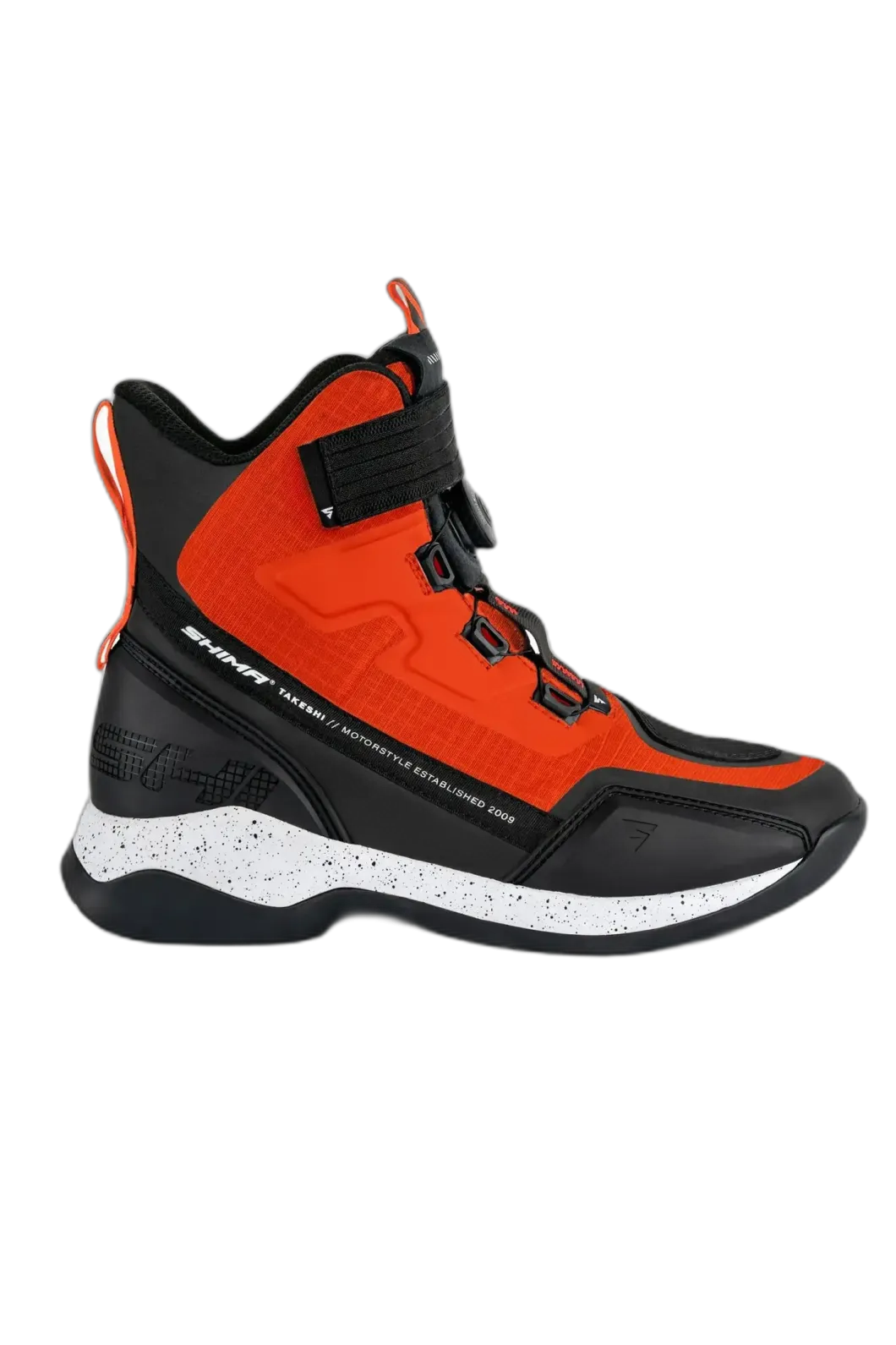 SHIMA TAKESHI MEN'S MOTORCYCLE BOOTS RED