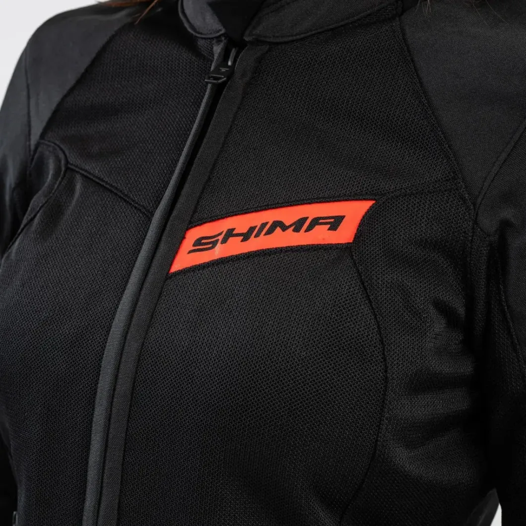 SHIMA X-MESH 2.0 GIACCA DA MOTO DONNA NERO ROSSO
