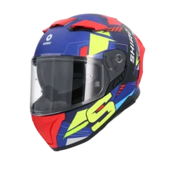 SHIRO ALPHA UPGRADE Full Face Motorcycle Helmets Matte Blue Black Red