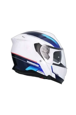 SHIRO Discover Modular Motorcycle Helmets White Blue