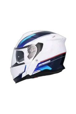 SHIRO Discover Modular Motorcycle Helmets White Blue