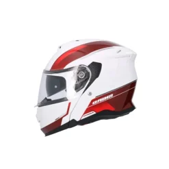 SHIRO Discover Modular Motorcycle Helmets White Red