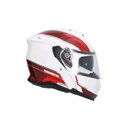 SHIRO Discover Modular Motorcycle Helmets White Red