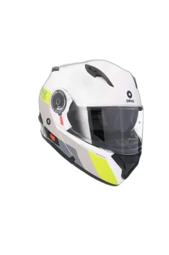 SHIRO EXPLORER MAVERICK Modular Motorcycle Helmets White Grey Yellow