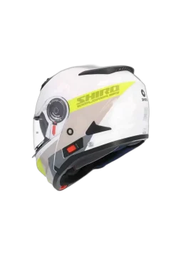 SHIRO EXPLORER MAVERICK Modular Motorcycle Helmets White Grey Yellow