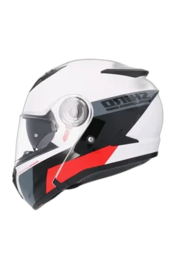 SHIRO EXPLORER MAVERICK Modular Motorcycle Helmets Pearl White Red
