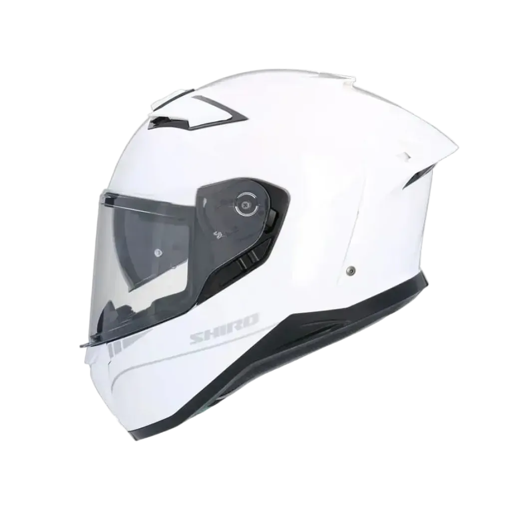 SHIRO FF950 Alpha Full Face Motorcycle Helmets Pearl White