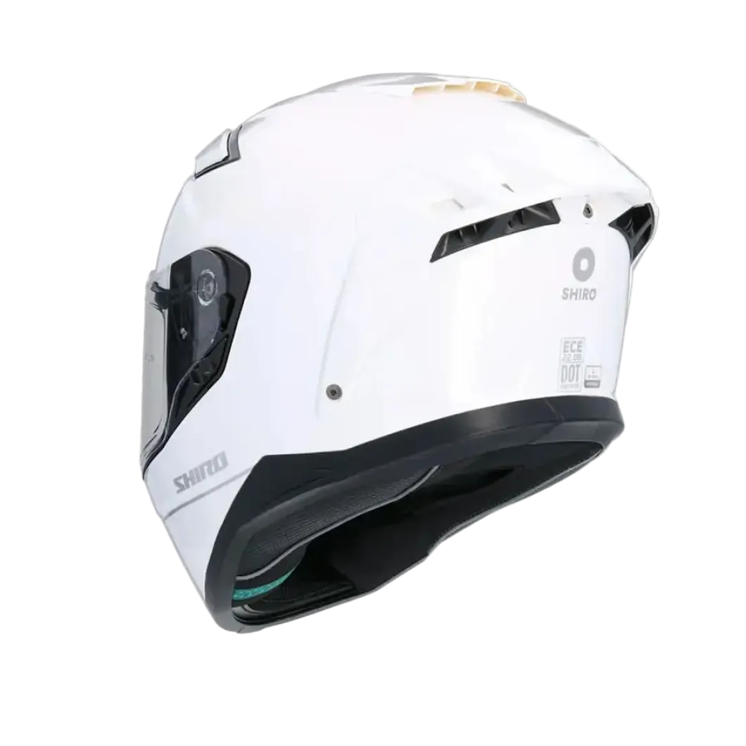 SHIRO FF950 Alpha Full Face Motorcycle Helmets Pearl White