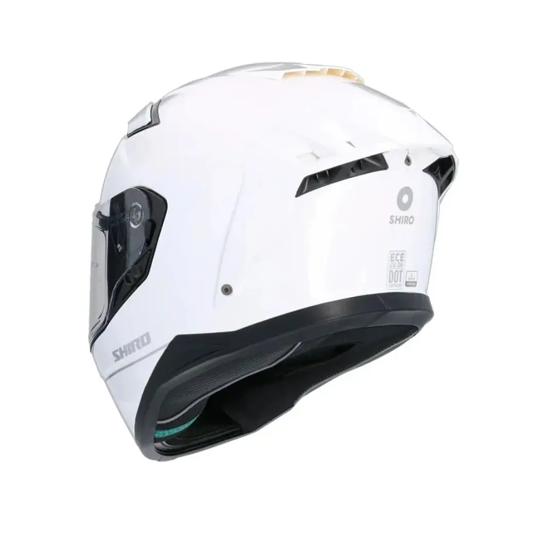 SHIRO FF950 Alpha Full Face Motorcycle Helmets Pearl White