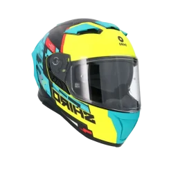 SHIRO FF939 Alpha Full Face Motorcycle Helmets Green Yellow Fluo