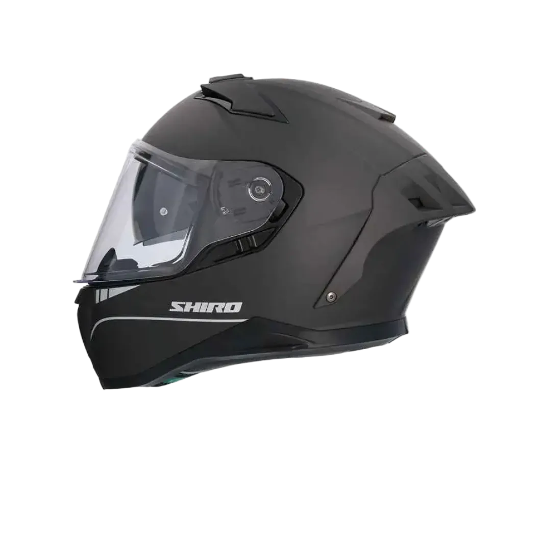 SHIRO FF939 Alpha Full Face Motorcycle Helmets Matte Black