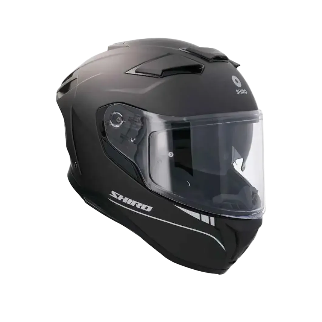 SHIRO FF939 Alpha Full Face Motorcycle Helmets Matte Black