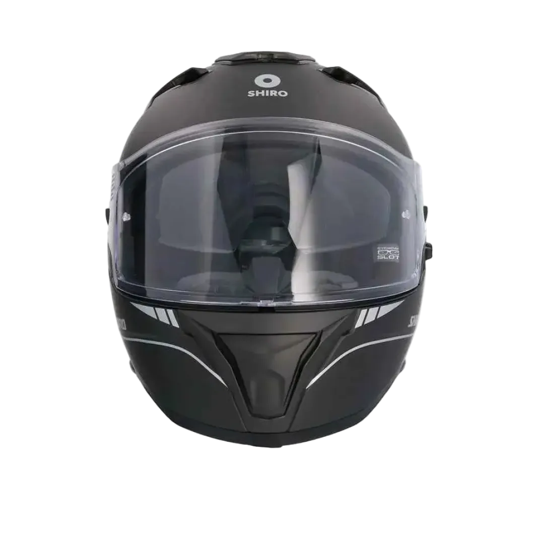 SHIRO FF939 Alpha Full Face Motorcycle Helmets Matte Black
