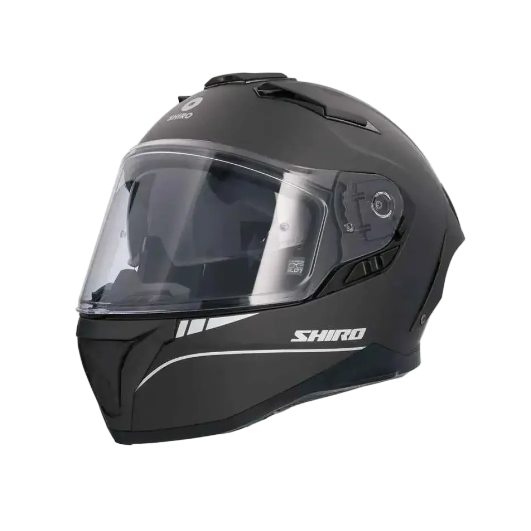 SHIRO FF939 Alpha Full Face Motorcycle Helmets Matte Black