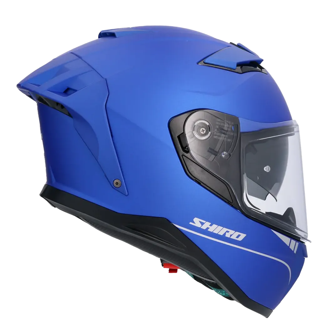 SHIRO FF939 Alpha Full Face Motorcycle Helmets Matte Blue