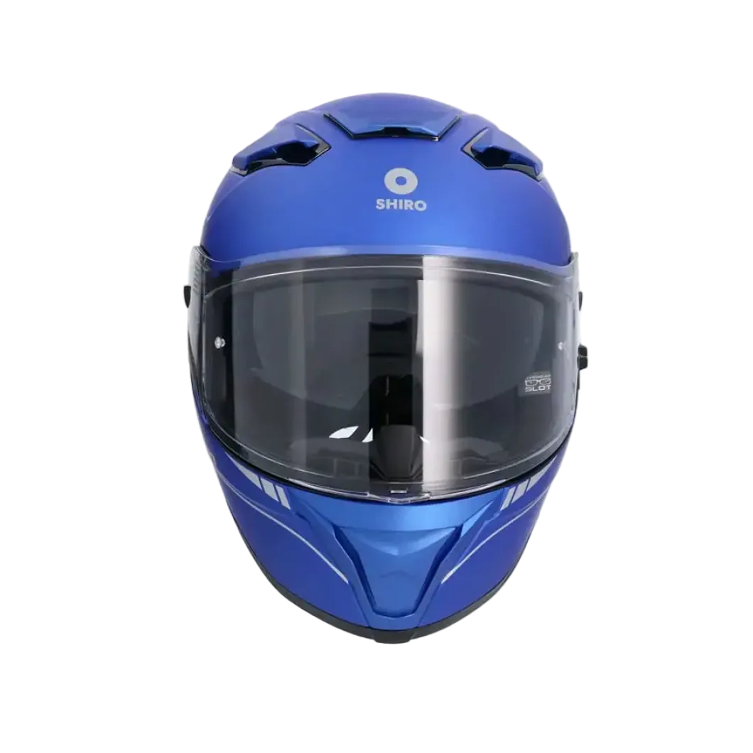 SHIRO FF939 Alpha Full Face Motorcycle Helmets Matte Blue