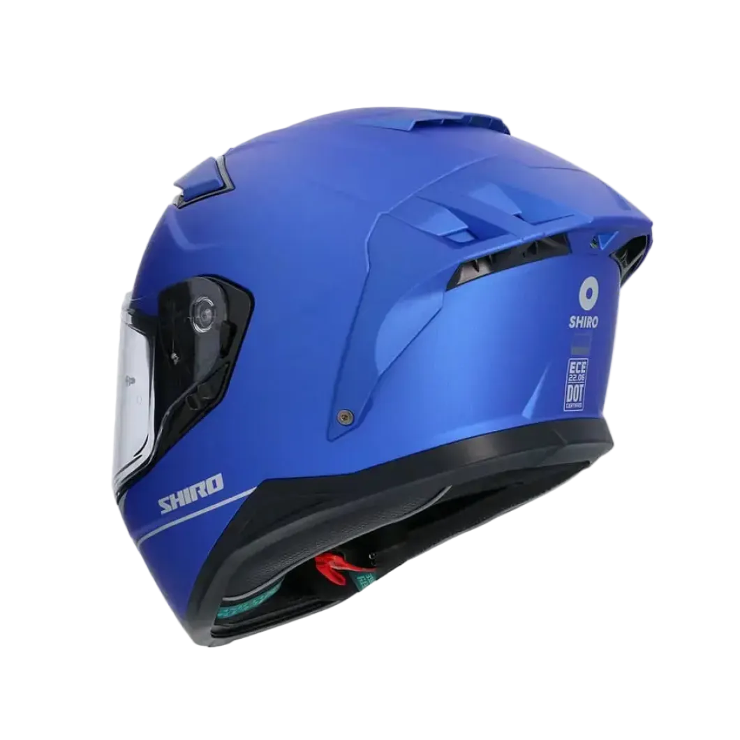 SHIRO FF939 Alpha Full Face Motorcycle Helmets Matte Blue