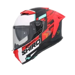 SHIRO FF939 Alpha Full Face Motorcycle Helmets Matte Red