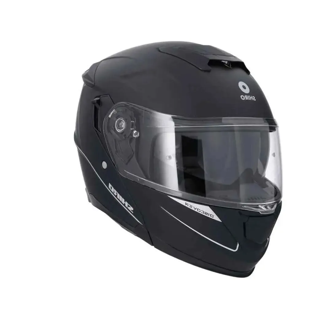 SHIRO FF950 DISCOVER Modular Motorcycle Helmets Matte Black